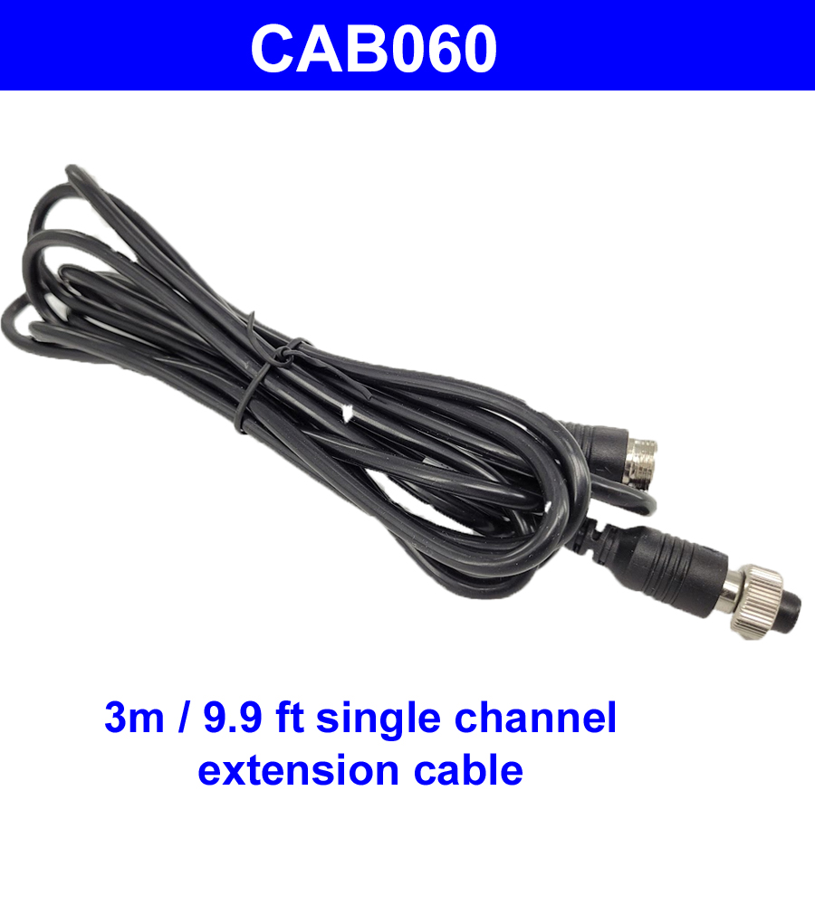 3m 4 pin extension cable for reversing camera